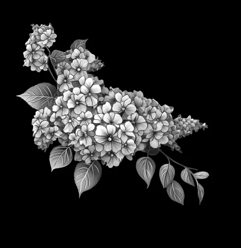 Ветка сирени 082