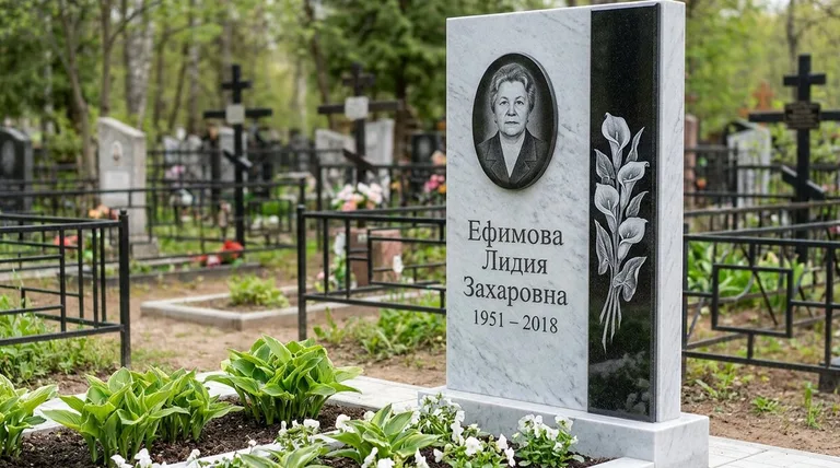 Памятник с гравировкой калл — выполненная работа «Ефимова» в Нижневартовске