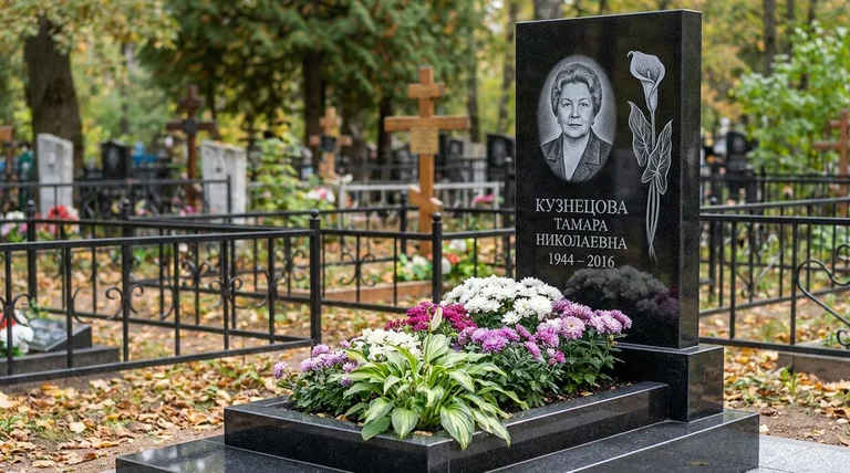Памятник с гравировкой калл — выполненная работа «Кузнецова» в Нижневартовске
