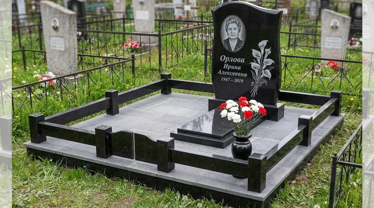 Памятник с гравировкой калл — выполненная работа «Орлова» в Нижневартовске