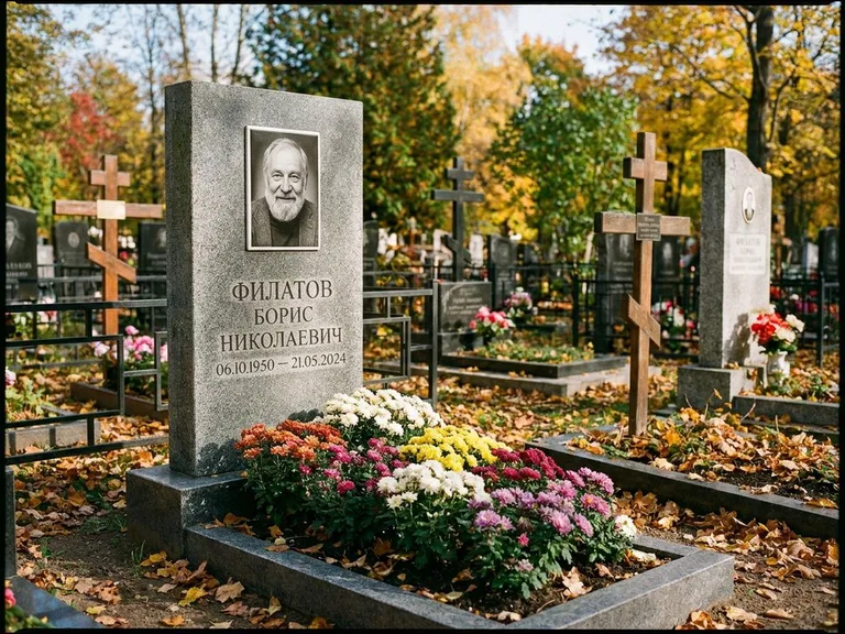 Керамический портрет с цветником в Нижневартовске