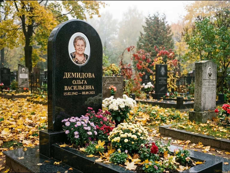 Керамический овал на стеле в Нижневартовске