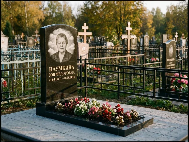 Гравировка портрета на чёрном граните — выполненная работа 30 в Нижневартовске