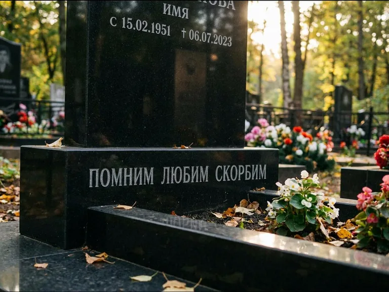 Эпитафия — гравировка с выездом на кладбище в Нижневартовске