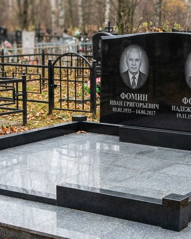 Премиум-комплекс под ключ с вазами и скамьёй в Нижневартовске