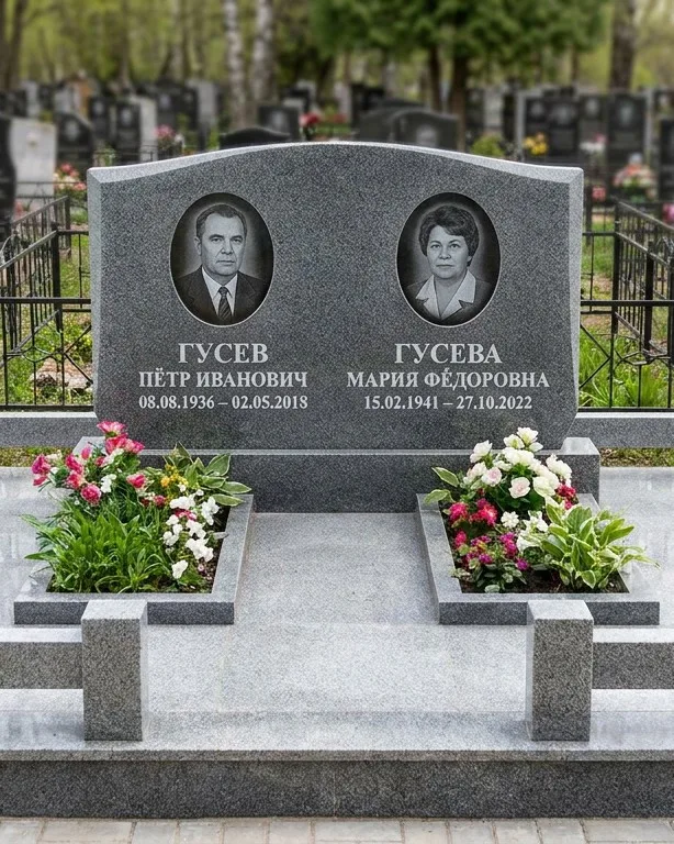 Памятник под ключ из белого мрамора в Нижневартовске