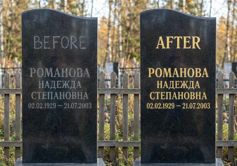 Заделка трещин и полировка гранита: до и после в Нижневартовске
