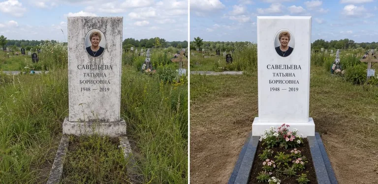 Диптих №21: кованая оградка с пиками — очищена от ржавчины, подкрашена чёрным в Нижневартовске