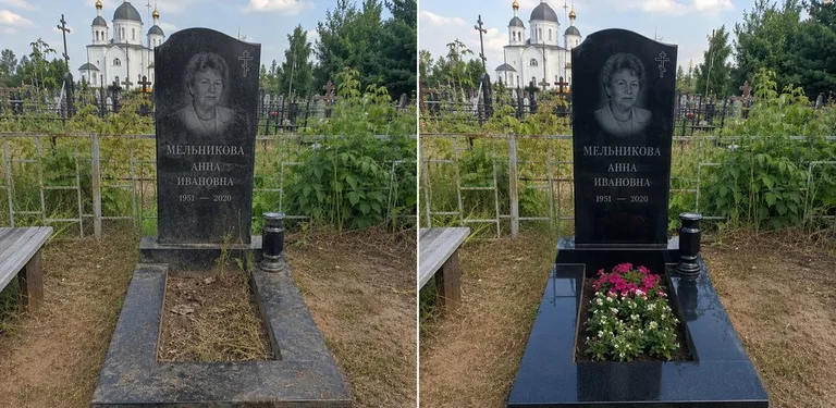 Мойка фигурного памятника до и после в Нижневартовске