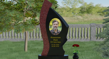 Комбинированный памятник из гранита и мрамора