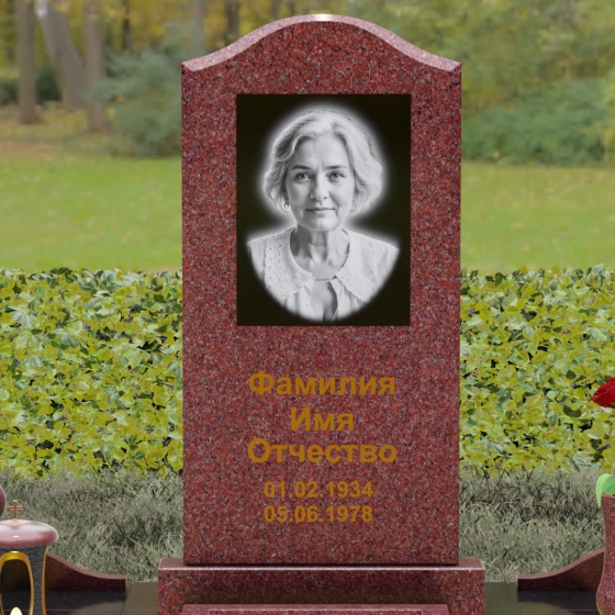 Гранитный светский памятник во Владивостоке, гранит Лезниковский