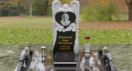 Изготовление памятника в форме цветка