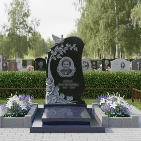 Элитный гранитный памятник для мемориального комплекса - ПН006