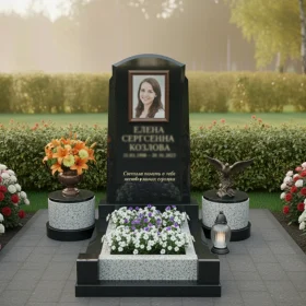 Элитный гранитный памятник без мемориального комплекса - ПН026