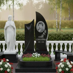 Элегантный вертикальный памятник - ПН105