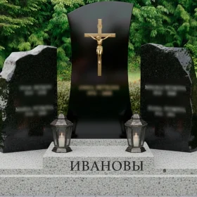 Вертикальный гранитный комплекс для двоих - ПН212
