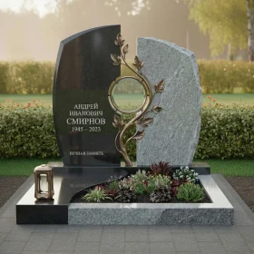 Комбинированный памятник с мемориальным комплексом - ПН573