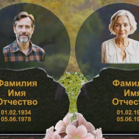 Светский Горизонтальный Гранитный Памятник - П245