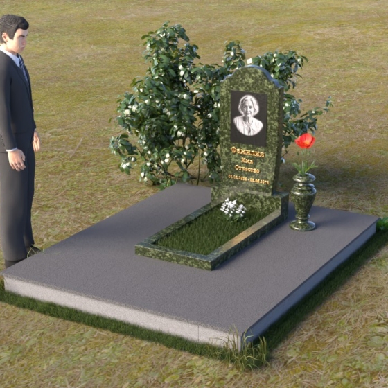 Элегантная стела с фигурным обрамлением