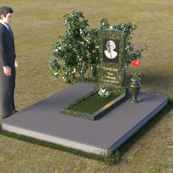 Памятник — арка с зеркальной полировкой