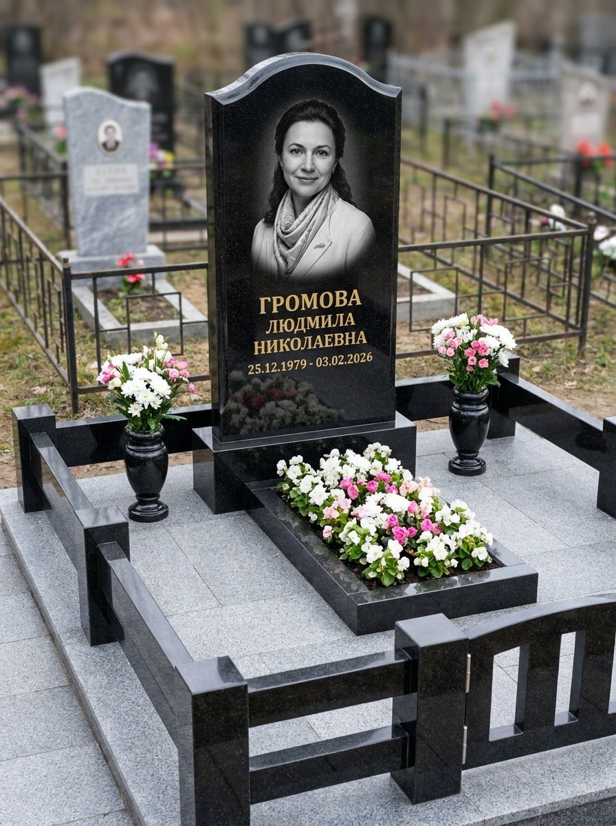 Портрет на памятнике в Нижневартовске — Чёрно-белый портрет подготовили под станок — гравировка на стеле