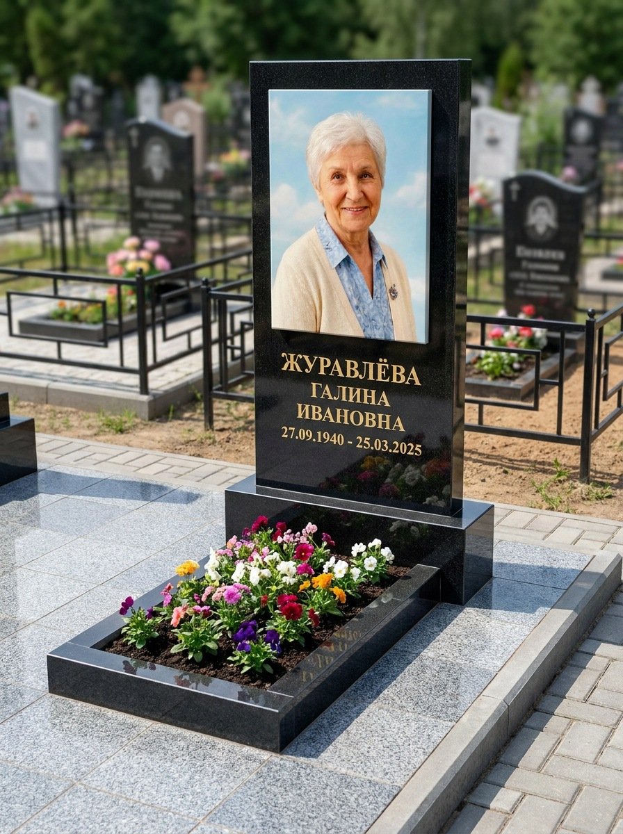 Портрет на памятнике в Нижневартовске — Портрет в полный рост — керамогранит 400×600 мм
