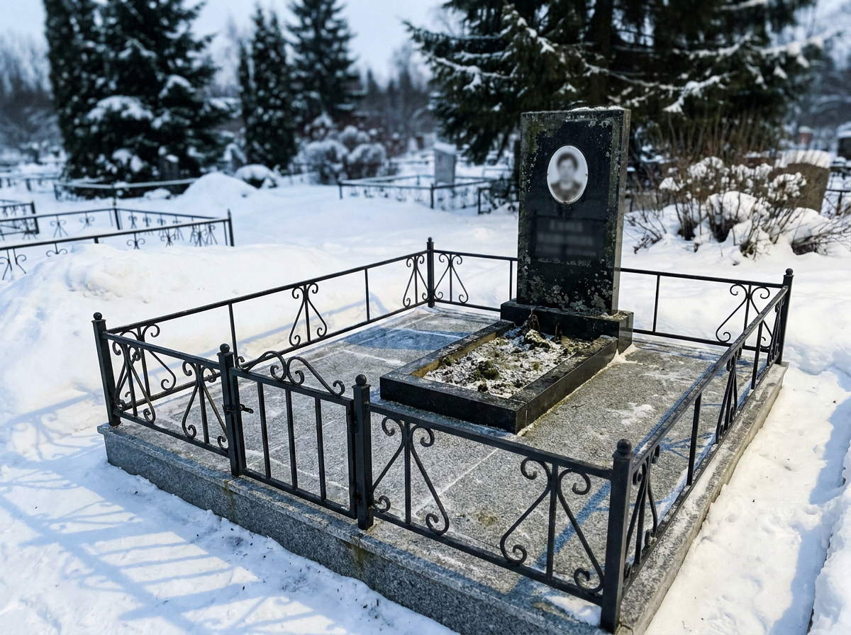 Благоустройство могилы в Нижневартовске — пример 4