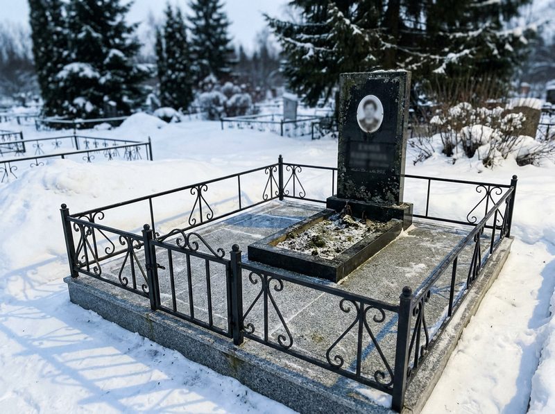 Благоустройство могилы в Нижневартовске — пример 4