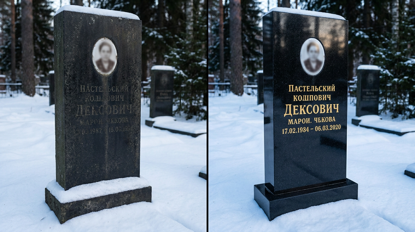 Реставрация памятника в Нижневартовске — пример 2