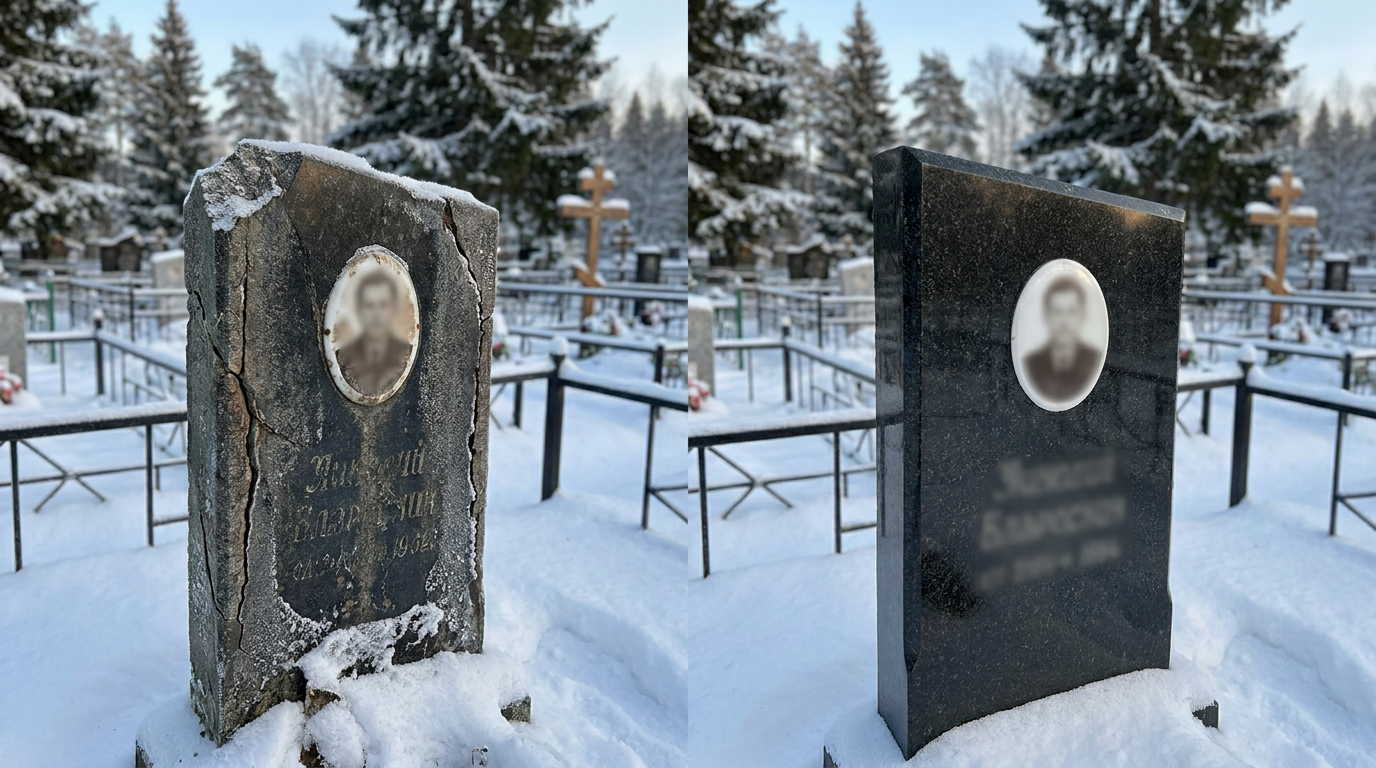 Реставрация памятника в Нижневартовске — пример 3