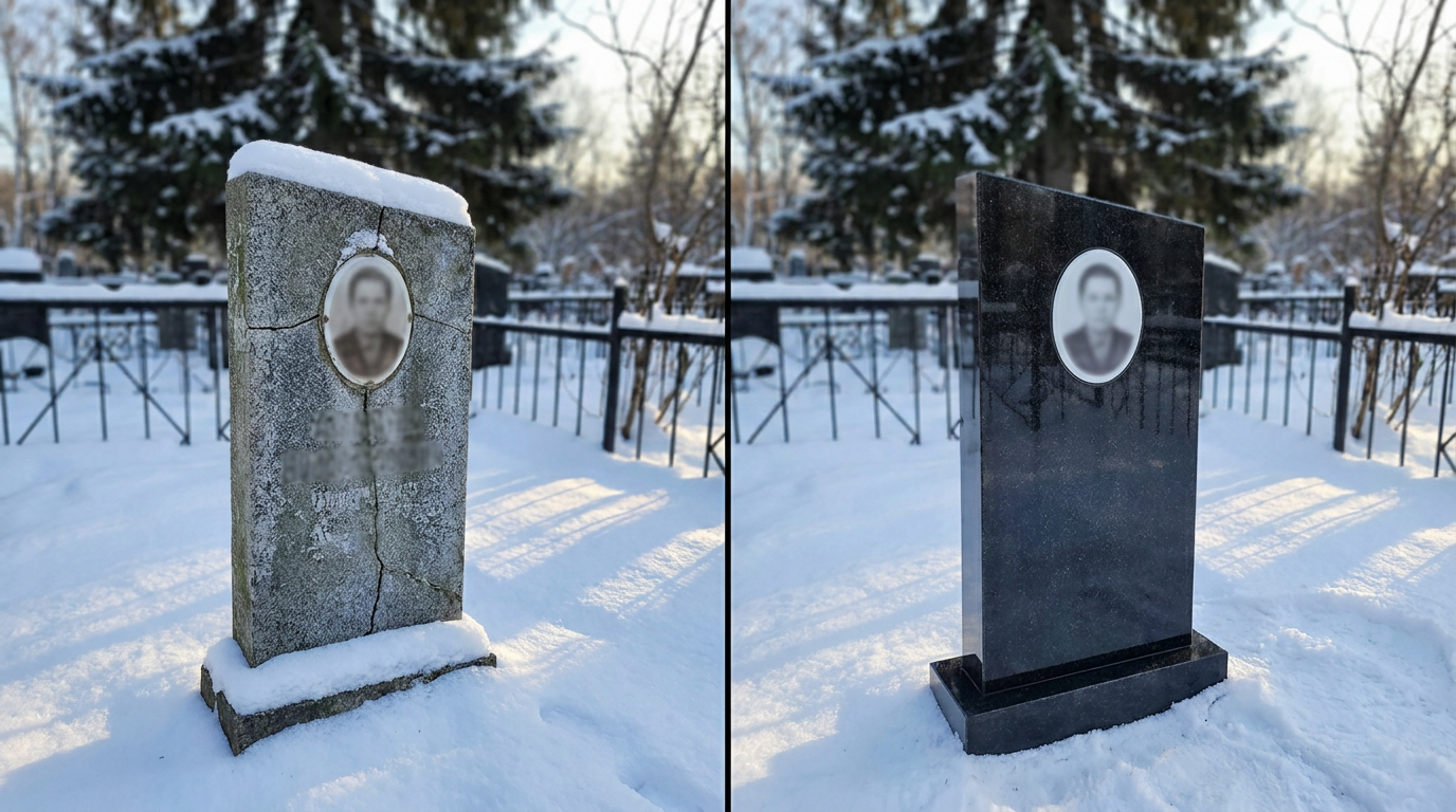Реставрация памятника в Нижневартовске — пример 4