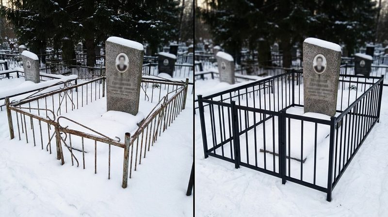 Установка ограды в Нижневартовске — пример 1