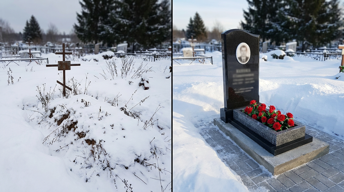Установка памятника в Нижневартовске — пример 2