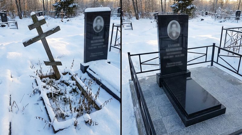 Установка памятника в Нижневартовске — пример 1