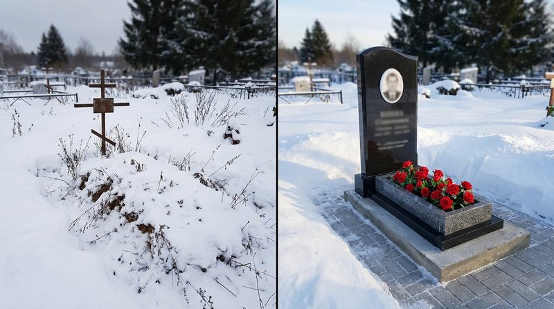 Установка памятника в Нижневартовске — пример 2